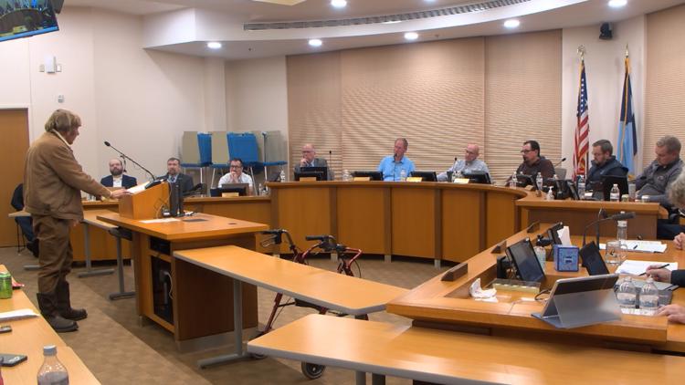 Aerial view of a Google data center under construction.
